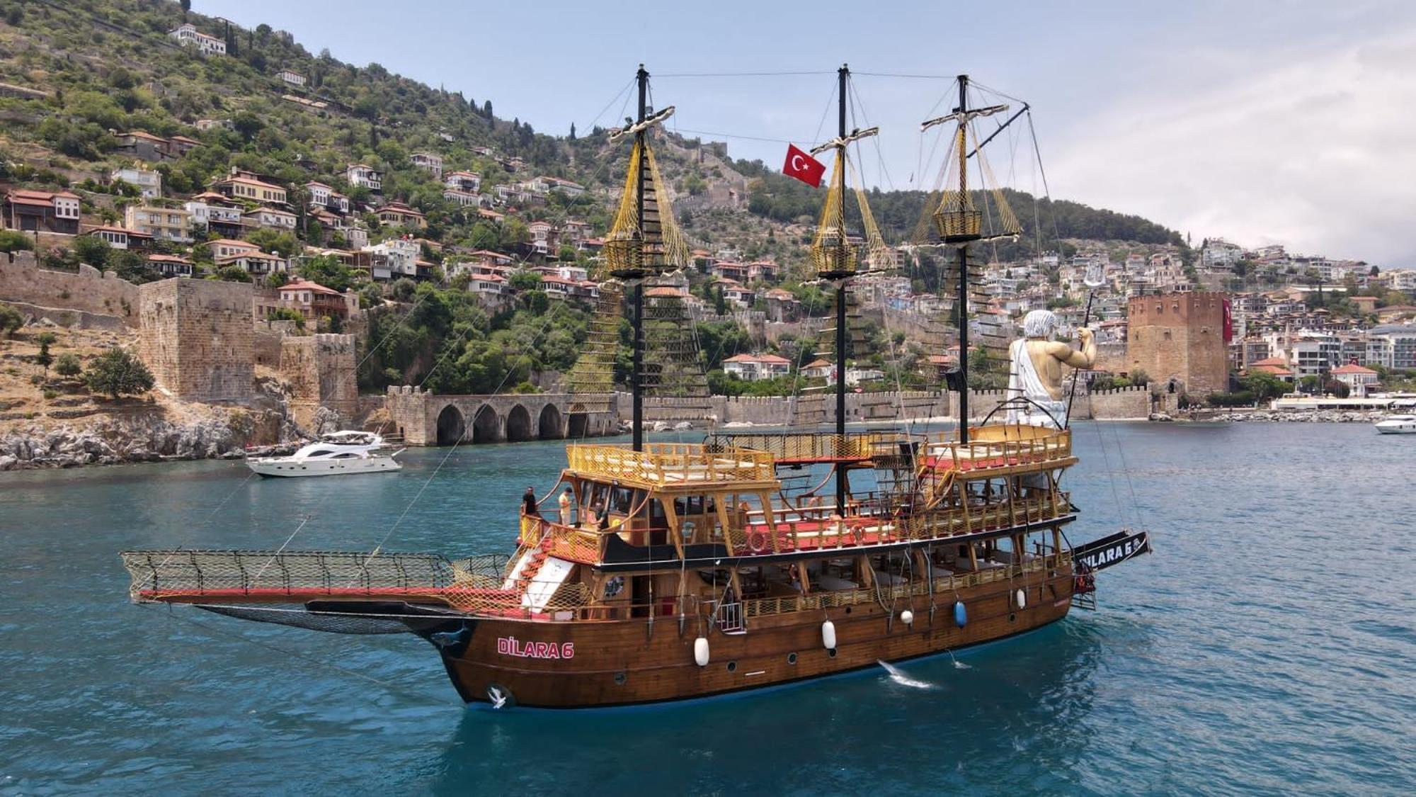 Boat Tour With Lunch In 4 Trip * Alanya